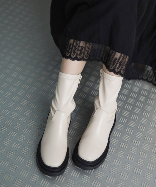 「SESTO」 ショートブーツ S ブラック レディース_画像6