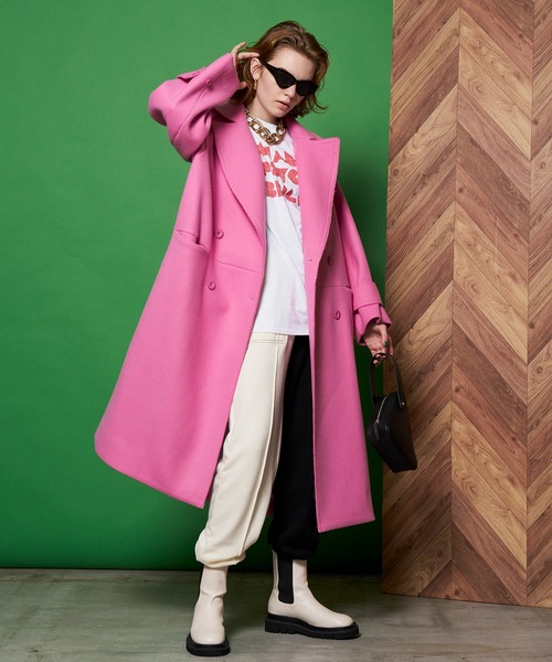 MAISON SPECIAL（メゾンスペシャル） チェスターコート 38 ピンク