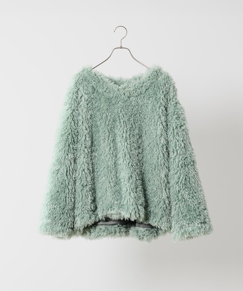 「FEKETE」 長袖カットソー FREE モカ レディース_画像2