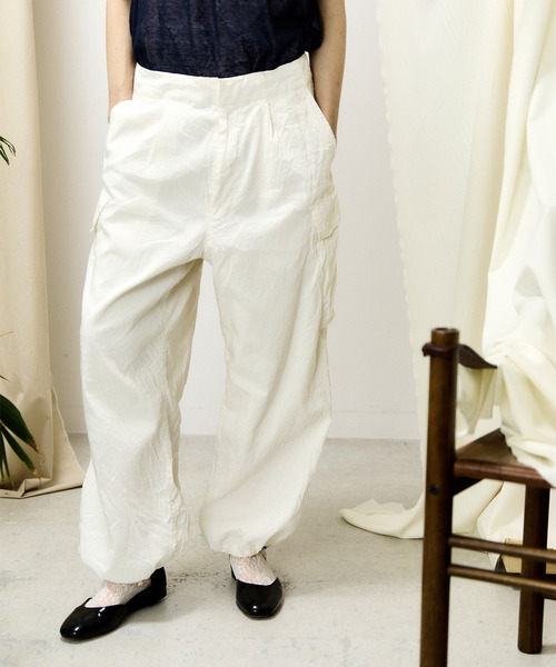 unfil カーゴパンツ アンフィル / washed ＆ wrinkled cordlane