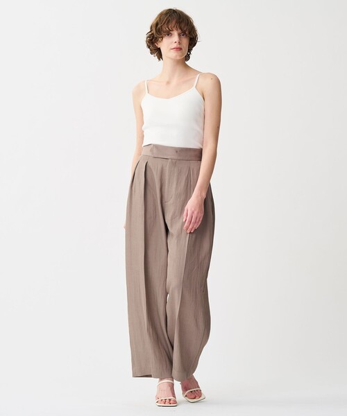 uncrave パンツ ドレープツイル ワイドパンツ レディース : ZOZOTOWN  