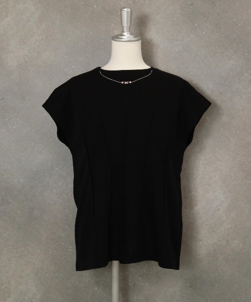 STUDIO PICONE（スタジオピッコーネ） tシャツ ネックレス風刺繍