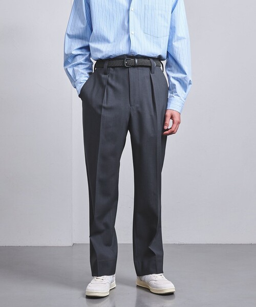 UNITED ARROWS スラックス ウールトロピカル 1プリーツ