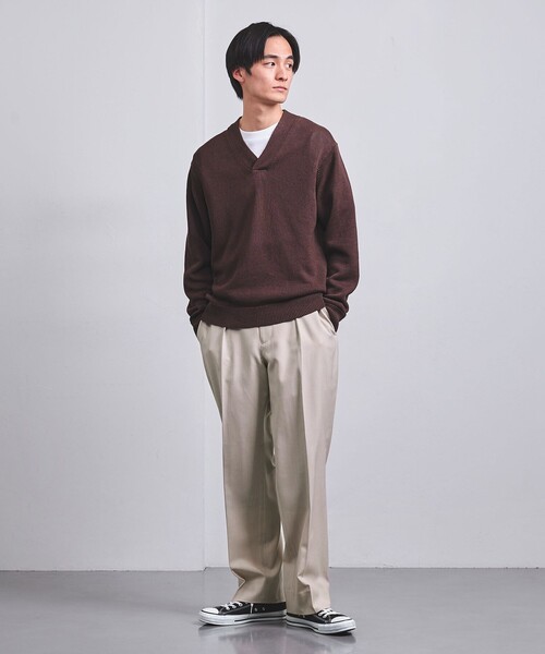 UNITED ARROWS スラックス ウールトロピカル 1プリーツ