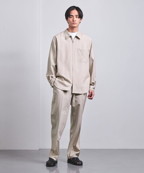 UNITED ARROWS スラックス ウールトロピカル 1プリーツ