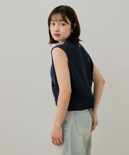 SENSE OF PLACE by URBAN RESEARCH ベスト ジレ クロップドニット