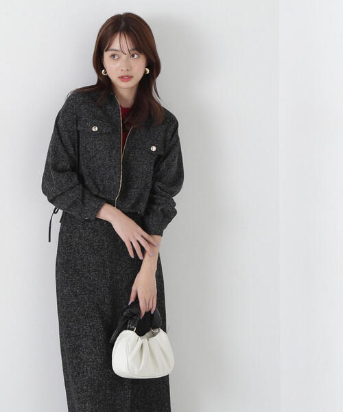 スプリングツイードブルゾン プロポーションボディドレッシング 楽天市場】【SALE／30%OFF】スプリングツイードブルゾン