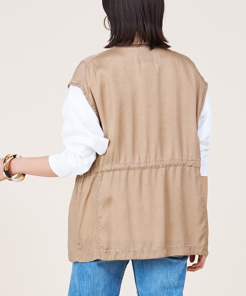 ベスト ジレ 「marmors」military gilet レディース marmors ベスト ジレ 「marmors」military gilet レディース