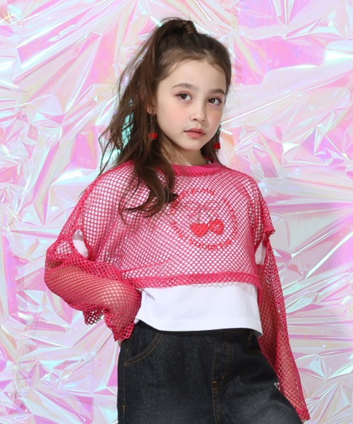 BABYDOLL（ベビードール） アンサンブル メッシュ ロンT×Tシャツ