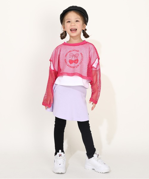 BABYDOLL（ベビードール） アンサンブル メッシュ ロンT×Tシャツ