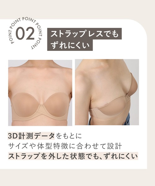 ワコール　パルファージュ　ストラップレスブラ　E75 Wacoal - ワコール パルファージュ ストラップレスブラ E75の通販 by