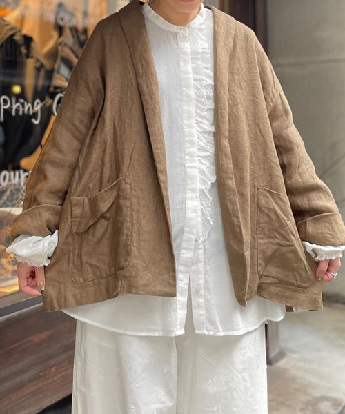 journal standard luxe フレンチリネンツイルジャケット フレンチリネンツイルジャケット（その他アウター）｜JOURNAL