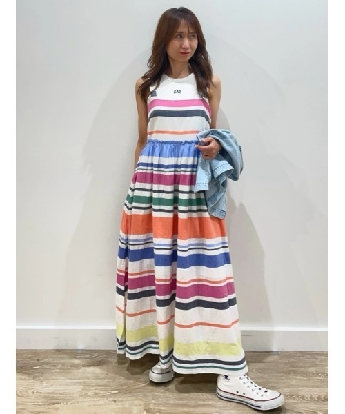 GAP ワンピース ストライプ マキシワンピース : ZOZOTOWN Yahoo