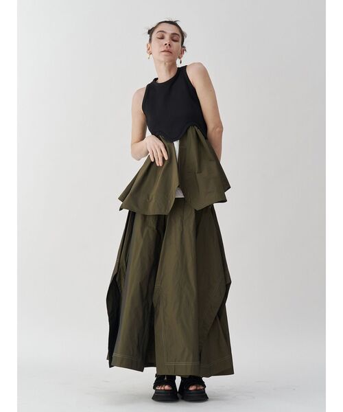 タンクトップ ノースリーブ IRREGULAR HEM TT / イレギュラーヘムタンクトップ レディース UN3D. タンクトップ ノースリーブ IRREGULAR HEM TT / イ