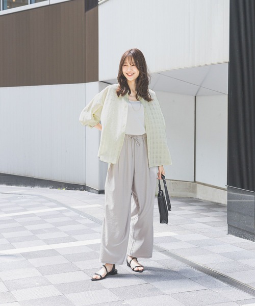 現行✨ティッカ　ストライプ　シャツ　ブラウス　フリーサイズ　ソメロス　青×白 現行✨ティッカ ストライプ シャツ ブラウス フリーサイズ