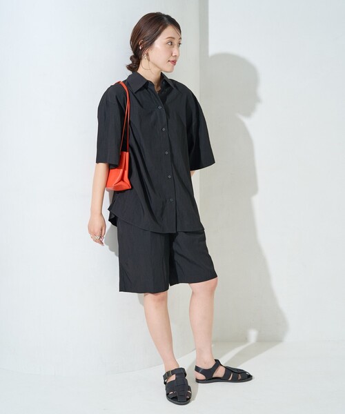 専用 パンツ シャツ セット 楽天市場】Vネックジレ ＆ セミ ワイドパンツ セットアップ