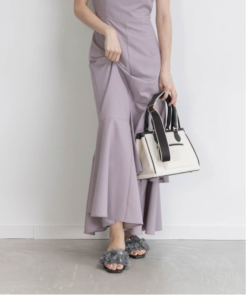 RANDA（ランダ） サンダル シフォンフラワーミュールサンダル