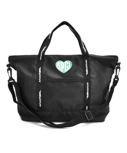 ANAP GiRL レッスンバッグ ホログラムハートワッペン付 2WAY