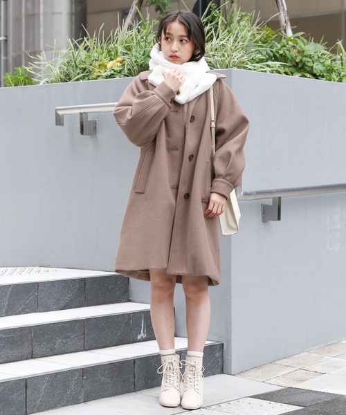 「repipi armario」 「KIDS」ステンカラーコート LARGE グレー系その他 キッズ_画像3