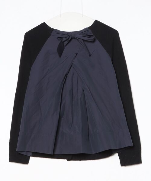 「Sono」 ニットカーディガン M ネイビー レディース_画像2