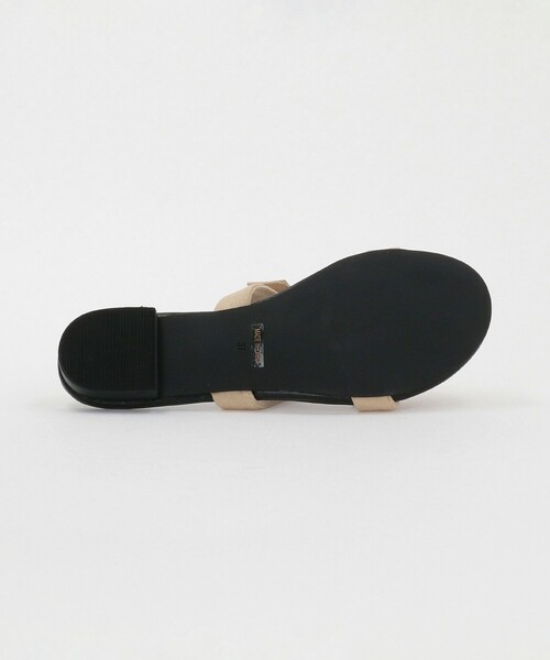 BEAUTY&YOUTH 黒 リボン付きサンダル BEAUTY＆YOUTH UNITED ARROWS サンダル ダブル リボン