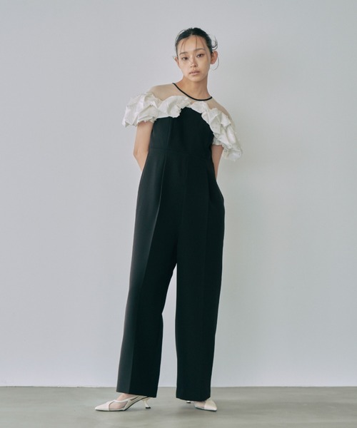 ANDRESD パンツドレス ribbon frills pants dress / リボン