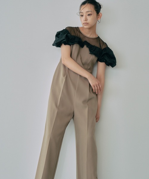 8/2-11 発送不可 パンツドレス ANDRESD ANDRESD パンツドレス ribbon frills pants dress / リボン