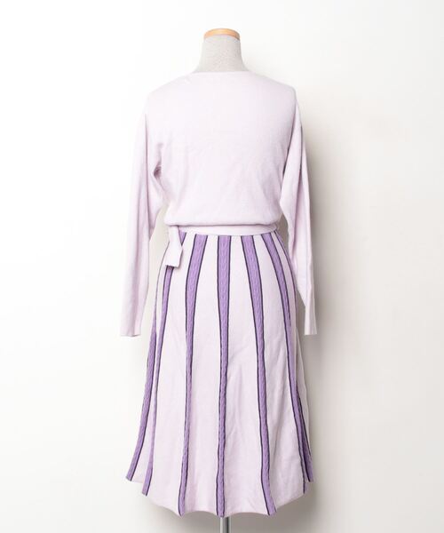 「NOELA」 ニットワンピース FREE パープル レディース_画像2