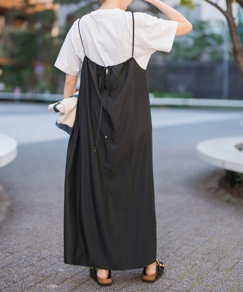 Spick and Span バックギャザーキャミワンピース Spick＆Span ワンピース 「一部店舗+WEB限定」バックギャザー