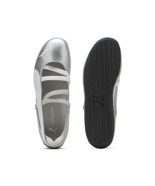 【人気商品】新品　PUMA　バレエシューズ　シルバー　23.5 PUMA バレエシューズ パンプス 「PUMA/プーマ 」スピード