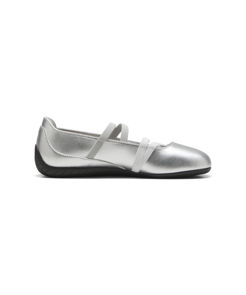 【人気商品】新品　PUMA　バレエシューズ　シルバー　24.0 PUMA バレエシューズ パンプス 「PUMA/プーマ 」スピード