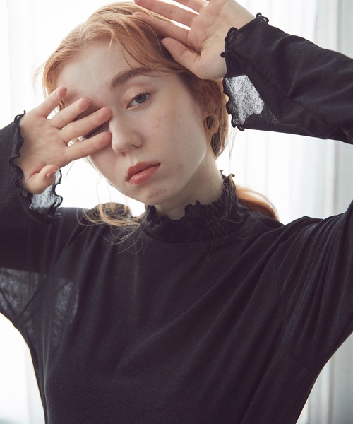 「Lina la mer.」 長袖カットソー MEDIUM ブルー レディース