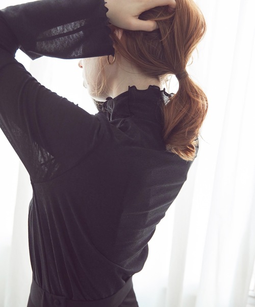 「Lina la mer.」 長袖カットソー MEDIUM ブルー レディース