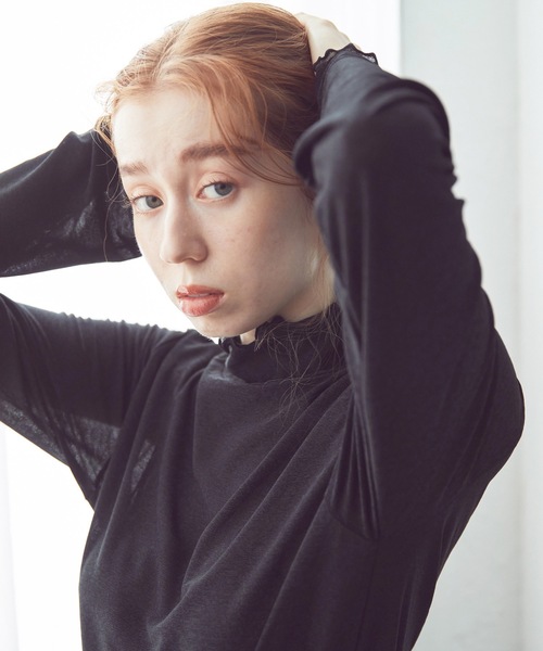 「Lina la mer.」 長袖カットソー MEDIUM ブルー レディース