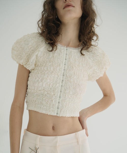 CLANE クラネ　SHIRRING CAMI TOPS IVORY CLANE（クラネ） tシャツ SHIRRING PUFF TOPS レディース : ZOZOTOWN
