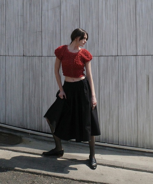 CLANE（クラネ） tシャツ SHIRRING PUFF TOPS レディース : ZOZOTOWN