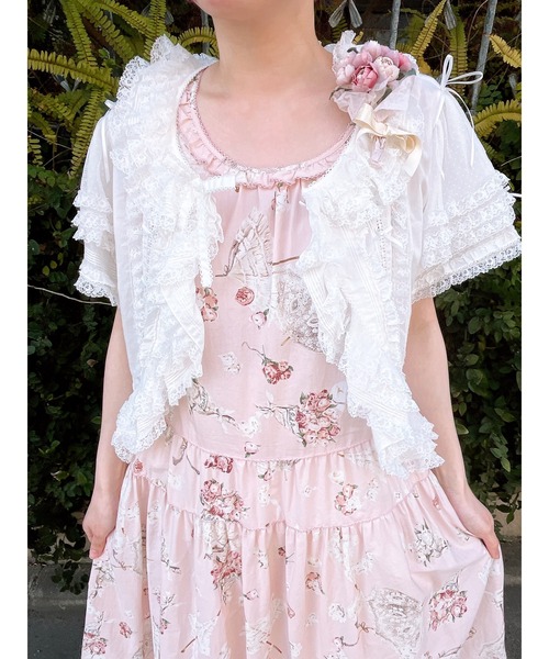 PINK HOUSE ワンピース パラソルプリントミディワンピース