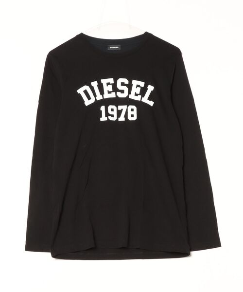 DIESEL 長袖カットソー ブラック DIESEL 「DIESEL」 長袖カットソー 16Y ブラック レディース