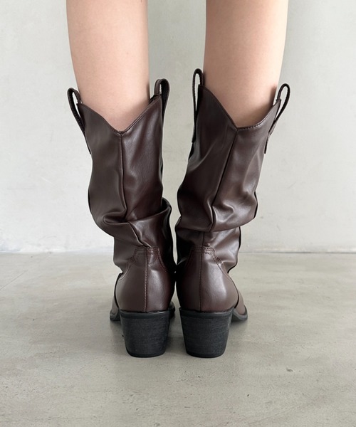 Bamm ブーツ ミッドウエスタンブーツ レディース : ZOZOTOWN Yahoo!店