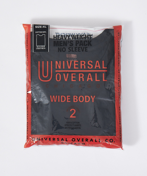 「UNIVERSAL OVERALL」 ノースリーブトップス L ホワイト メンズ