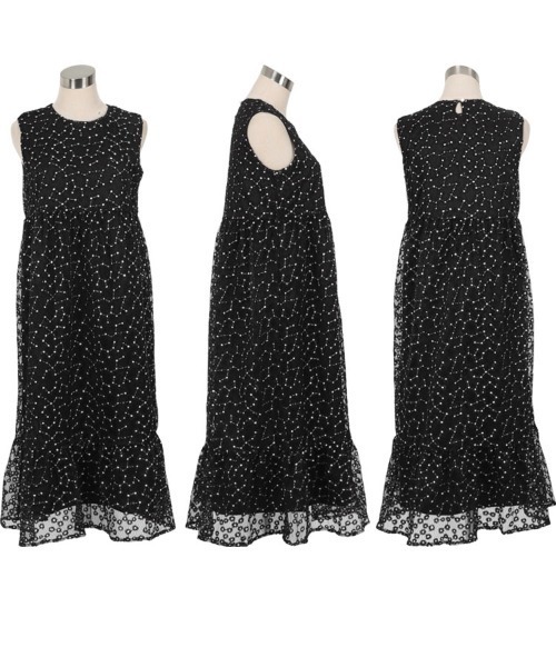 3★新品★ LE’RURE 刺繍デザインシアーワンピース ドレ　ブラック 楽天市場】many way 刺繍デザインシアーワンピース SET 結婚式