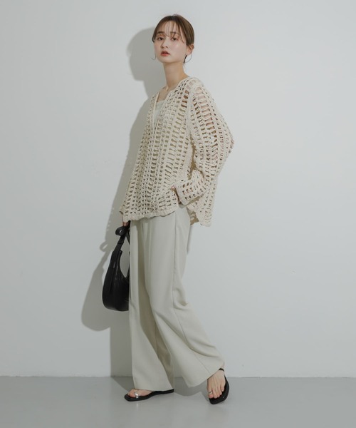 「SENSE OF PLACE by URBAN RESEARCH」 長袖ニット ONE ブラック レディース_画像7