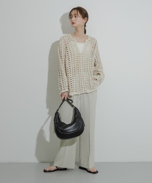 「SENSE OF PLACE by URBAN RESEARCH」 長袖ニット ONE ブラック レディース_画像8