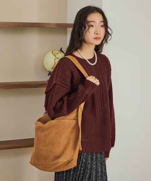 niko and…　レザー　ショルダー　バッグ niko and…（ニコアンド） ショルダーバッグ フェイクレザー4ポケット