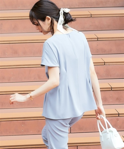 「7days Life Styling」 半袖ブラウス M グレー レディース_画像5