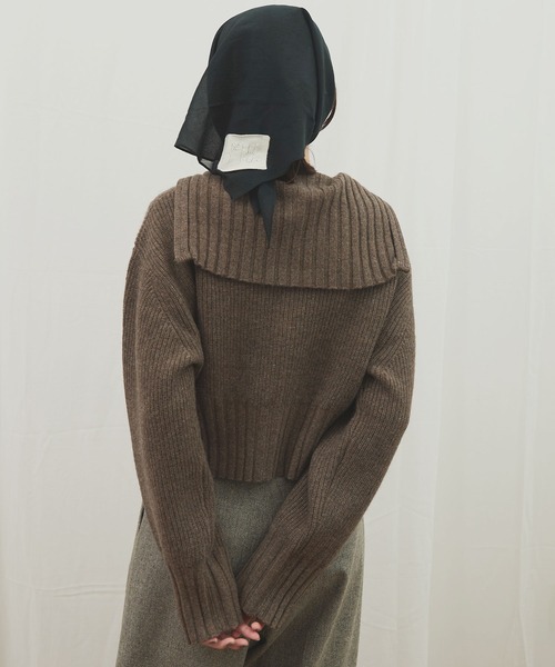 fig London（フィグロンドン） カーディガン _AIR WOOL zip cardigan