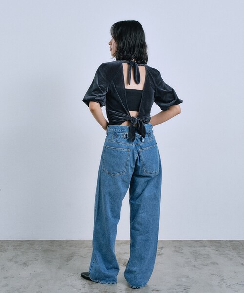 CODE A ブラウス シャツ velvet ribbon pullover レディース
