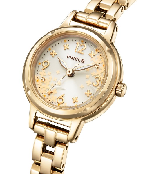 wicca（ウィッカ） 腕時計 ソーラーテック 「キンモクセイ」をモチーフ