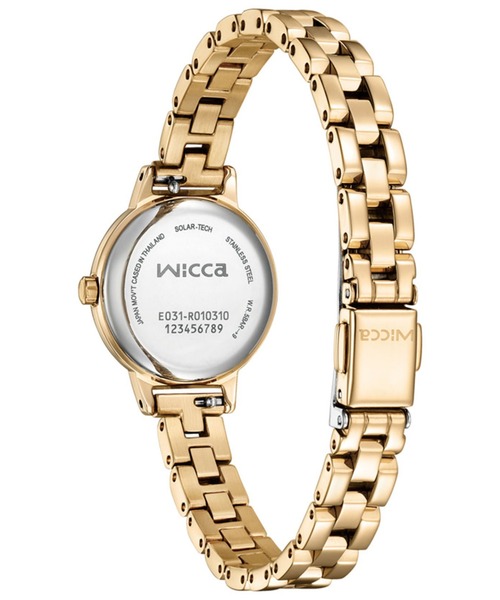 wicca（ウィッカ） 腕時計 ソーラーテック 「キンモクセイ」をモチーフ