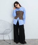 「NOGLE/ノグル」ミックスニットボタンビス...の詳細画像4